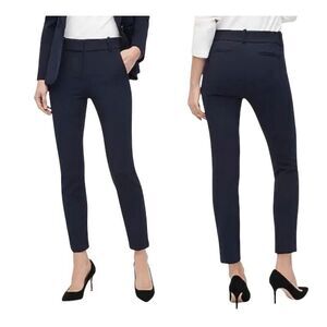 J. Crew navy blue Cameron high rise slim cropped pants size 14